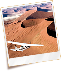 Flug zum Sossusvlei im Namib Naukluft Park